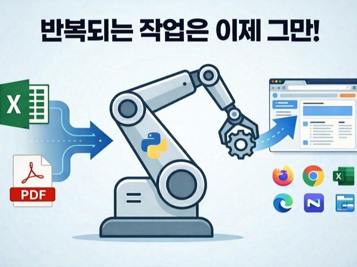 귀찮고 번거로운 업무를 자동화 해드립니다.