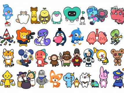 트렌디한 캐릭터 제가 만들어 드립니다.