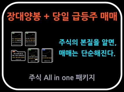 주식 투자 기준봉 + 당일 급등주 매매 올인원 패키지