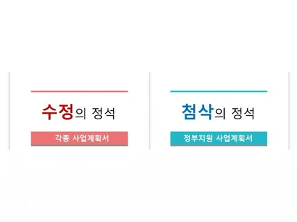 사업계획서 정부지원 신청서 초안 수정과 첨삭 드립니다.