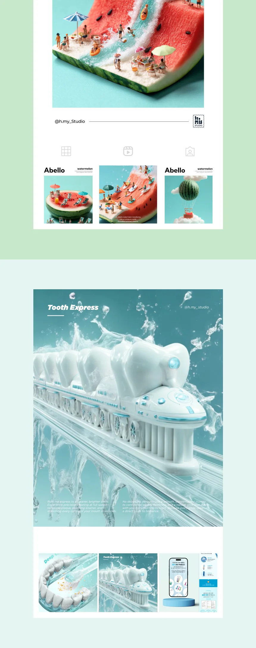 인스타그램 감성 피드/ AI 연출 이미지 제작 - 크몽