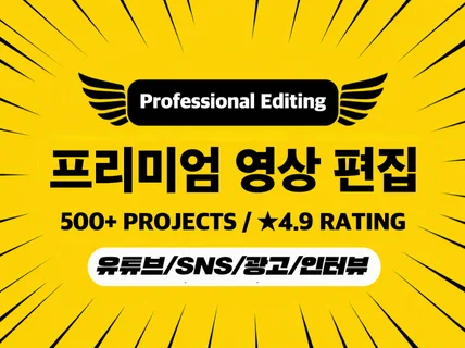 프로페셔널 고퀄리티 영상 편집 / 후반 작업 