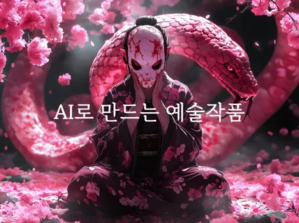 AI로 예술적인 이미지를 만들어 드립니다