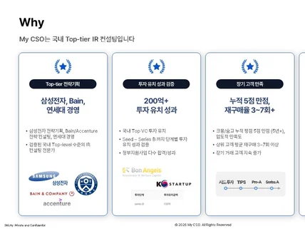 100억 투자유치 / 투자되는 IR 전략 설계 컨설팅