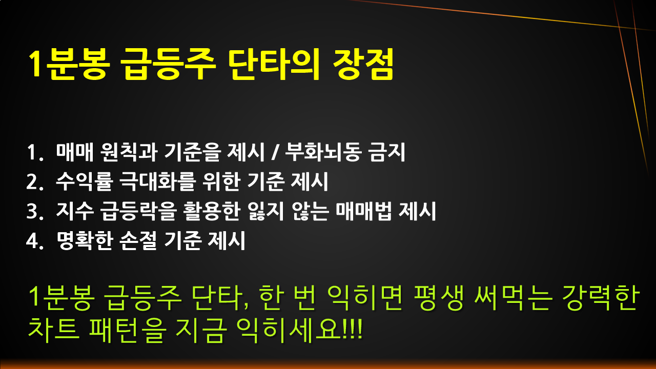 급등주 단타 1분봉 미국주식 차트 패턴 - 크몽