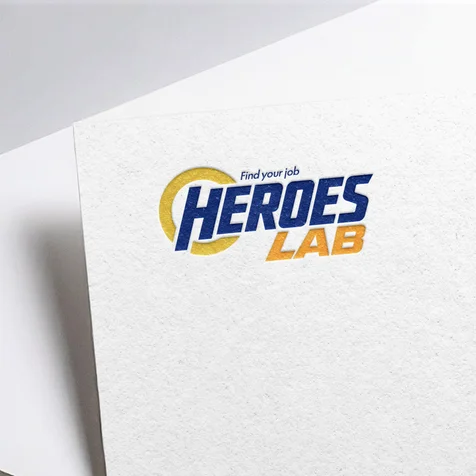 포트폴리오-[Heroes_lab]외국인 전용 직업소개소 로고