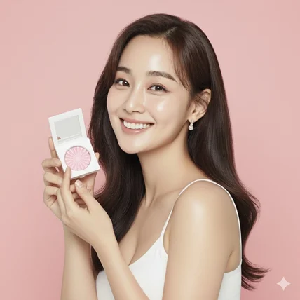 포트폴리오-여성모델 뷰티 제품 촬영