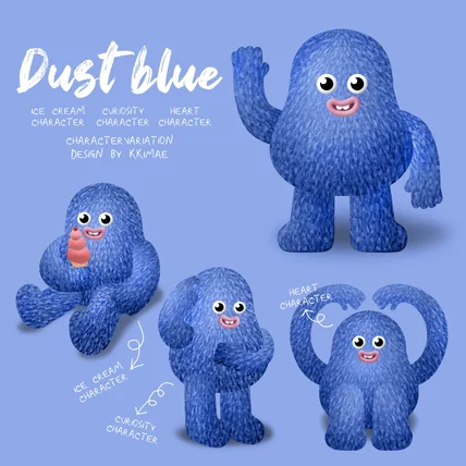 포트폴리오-DUST BLUE 일러스트 캐릭터