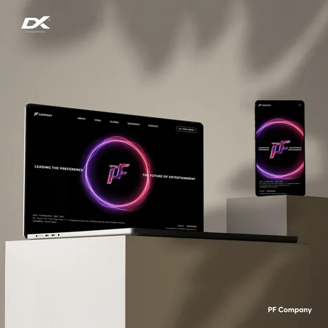 포트폴리오-PF Company 반응형 웹사이트 제작