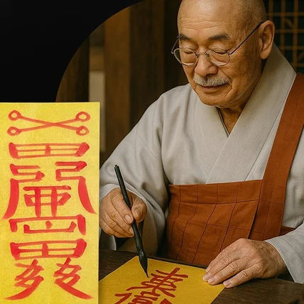 포트폴리오-스님 부적 상세페이지