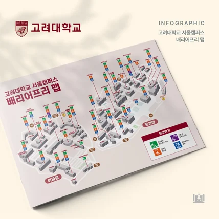 포트폴리오-고려대학교 배리어프리 맵 아이소매트릭