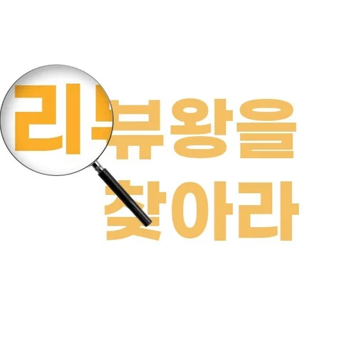 포트폴리오-리뷰왕을 찾아라 돋보기 확대 효과