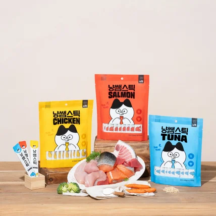 포트폴리오-[연출/촬영/보정] 냥쌤스틱 츄르 고양이 간식 푸드 제품 촬영