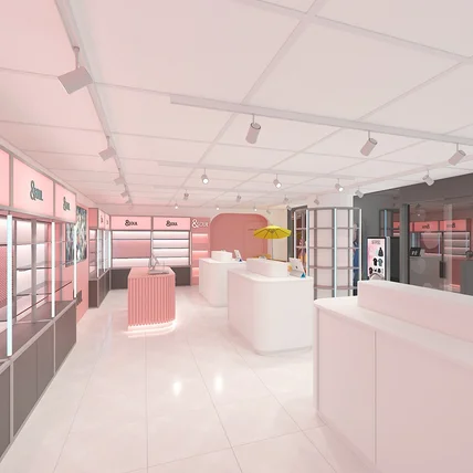 포트폴리오-앤소울 K-POP 서울역 팝업 매장 내부투시도 / 도면