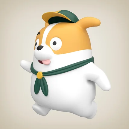 포트폴리오-3D 강아지 캐릭터 제작