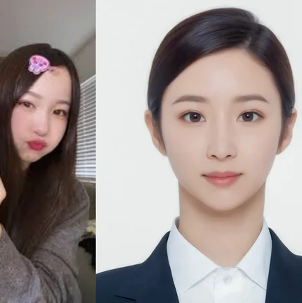 포트폴리오-휴대폰의 셀카사진으로 증명사진 만들기