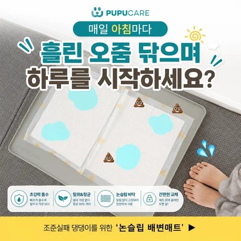 포트폴리오-반려동물 배변매트 SNS 광고 배너 디자인