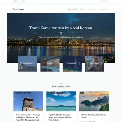 포트폴리오-TRAVEL KOREA
