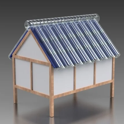 포트폴리오-재활용품 기와집 모델링 및 조립도 제작