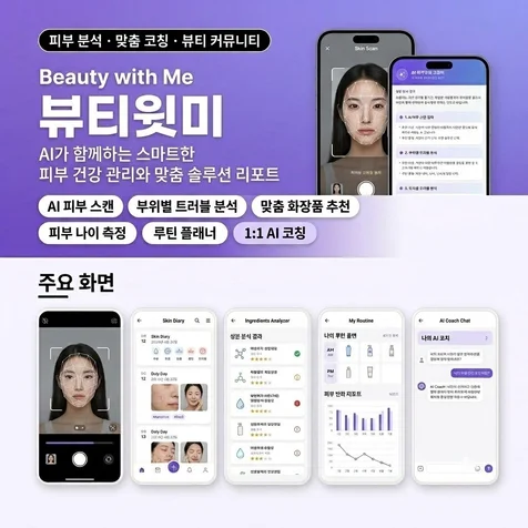 포트폴리오-뷰티윗미(AI 피부 분석 앱)