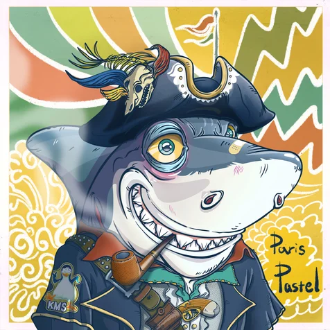 포트폴리오-MOBY SHARKZ 상어 캐릭터 디자인/ 배경 일러스트/ NFT