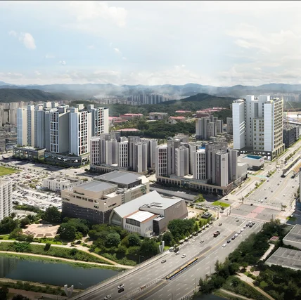 포트폴리오-부동산 개발사 분양홍보 광역조감도 및 투시도, ISO 작업