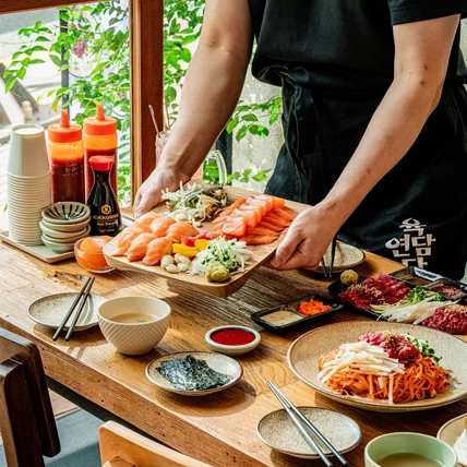 포트폴리오-[초밥 메뉴사진촬영/2025 육연담다] 일식사진촬영 연어사진촬영 배민메뉴사진촬영