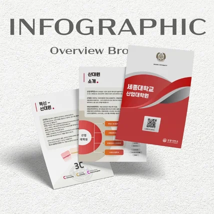 포트폴리오-[인포그래픽] 세종대학교 산업대학원 브로슈어 시각화