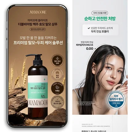 포트폴리오-샴푸•트리트먼트 상세페이지 디자인