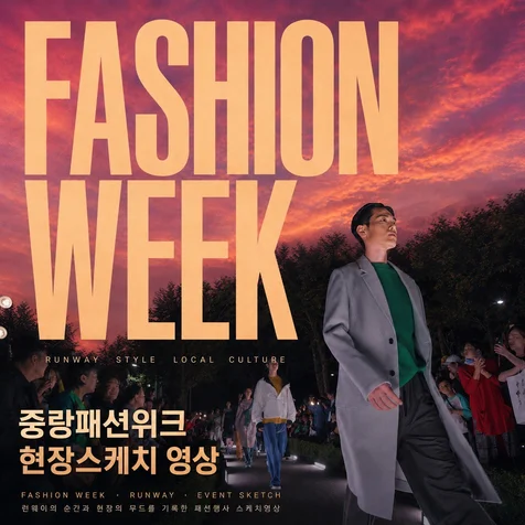 포트폴리오-패션위크 행사 현장스케치 영상 제작