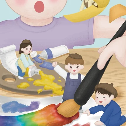 포트폴리오-교재 삽화 작업