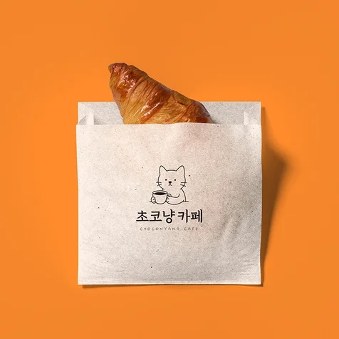 포트폴리오-고양이카페 로고제작 캐릭터로고디자인