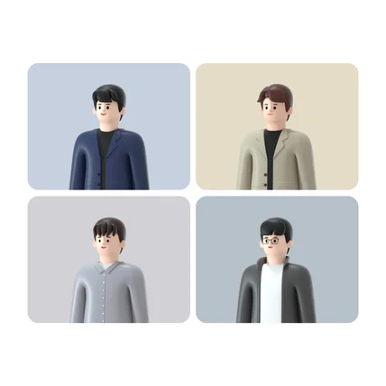 포트폴리오-포켓컴퍼니_3D 캐릭터 디자인