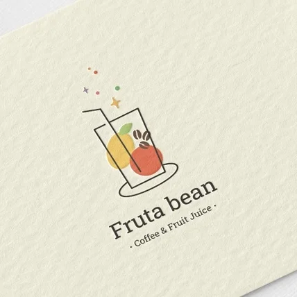 포트폴리오-생과일주스 카페 로고