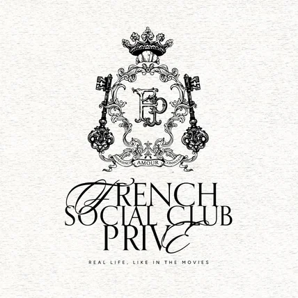 포트폴리오-프렌치 일러스트 로고 고급스러운 로고