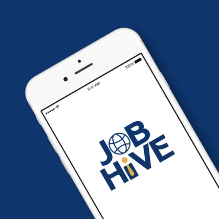 포트폴리오-외국인인력사무소로고｜JOB HIVE