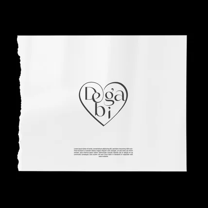 포트폴리오-하트로고 디자인, 뷰티 고급 로고제작