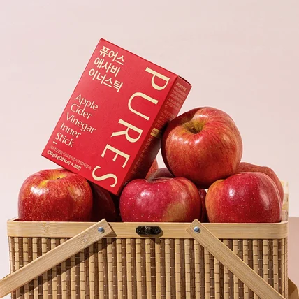 포트폴리오-[촬영,보정] 사과식초 애사비 제품 연출 및 촬영 진행