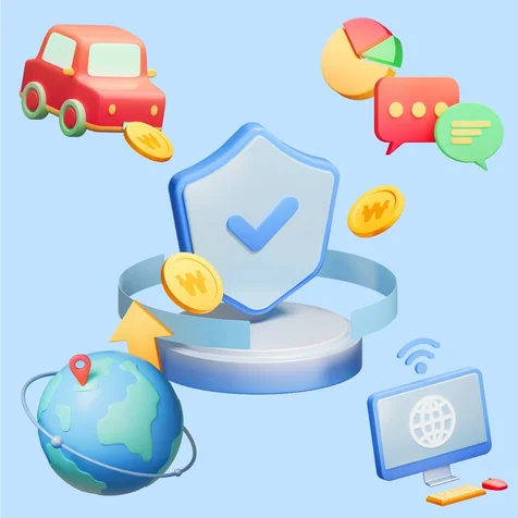 포트폴리오-[Flex solution] 웹사이트 3D 에셋 디자인