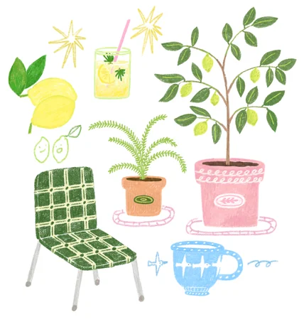 포트폴리오-여름 감성일러스트