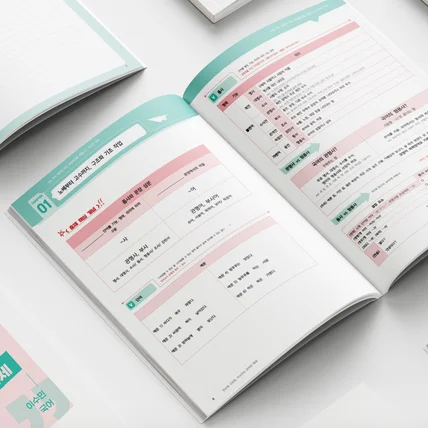 포트폴리오-국어 교재 디자인 내지