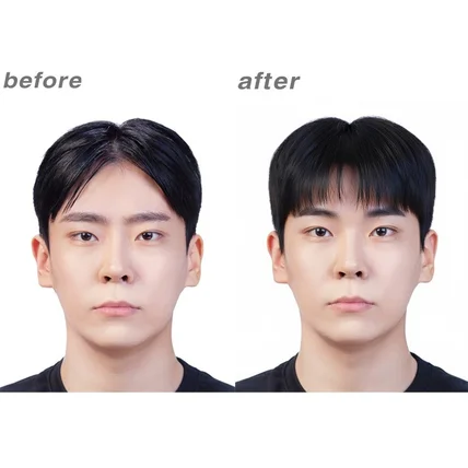 포트폴리오-일반 증명사진 헤어 및 배경 변경 작업