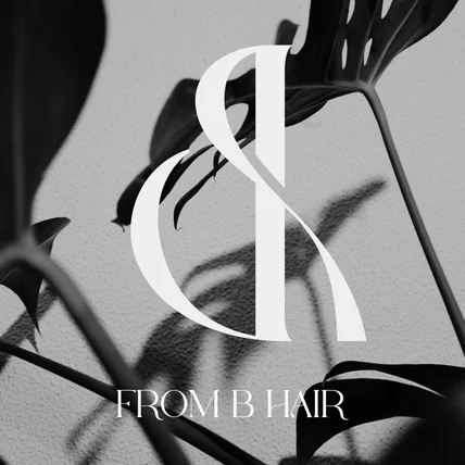 포트폴리오-from b hair _ 미용실 로고디자인