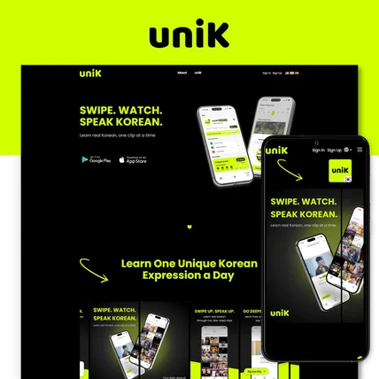 포트폴리오-한국어 교육ㆍ어플리케이션ㆍ학습 플랫폼 홍보 홈페이지 제작