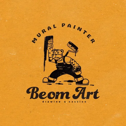 포트폴리오-벽화 아티스트 개인 로고 'BEOM ART'