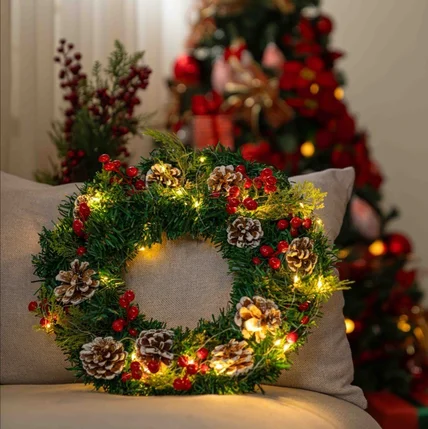 포트폴리오-[기획촬영편집]크리스마스 리스 가정 인테리어 소품 사진