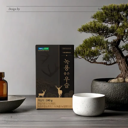 포트폴리오-녹용품은우슬 단상자 패키지 디자인