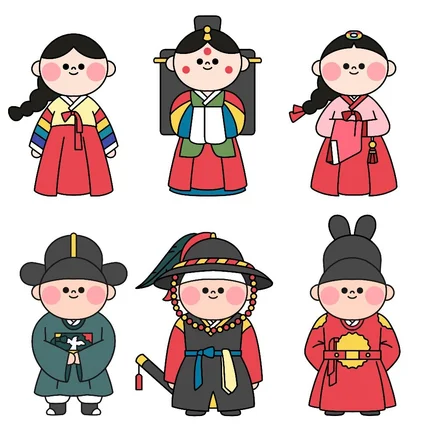 포트폴리오-전통 캐릭터 디자인