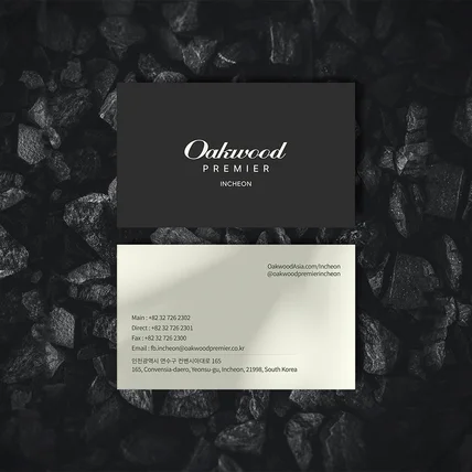 포트폴리오-프리미엄 호텔 명함, 브랜드의 첫인상 디자인