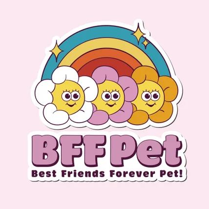 포트폴리오-반려동물용품점 로고 'BFF PET' 로고디자인